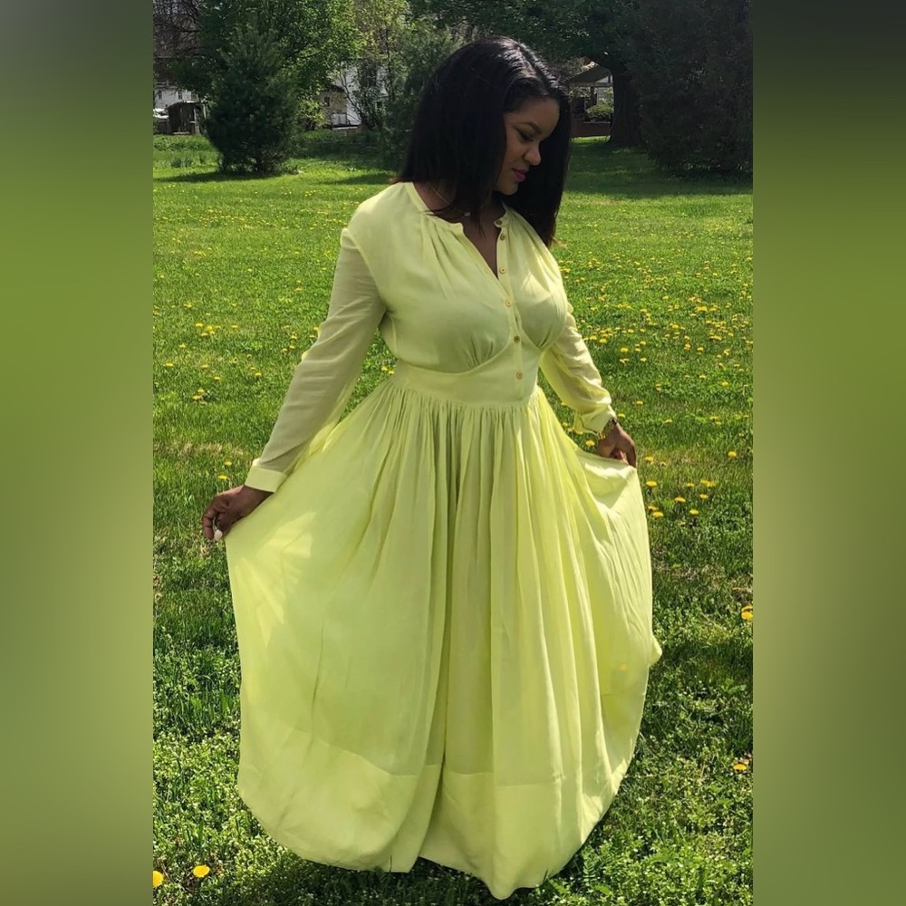 Burberry Cream Maxi Dress